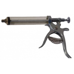 Jeringa revólver metálica 50 ml