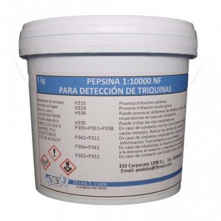 Pepsina para detección de triquinas NF 1:10000 1 Kg