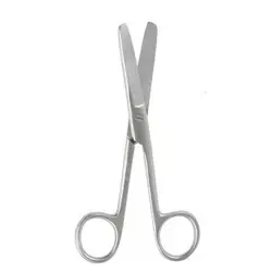 Scissors straight 14 cm blunt/blunt standard quality