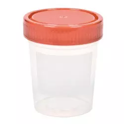 Sample container - 100 cc Red lid