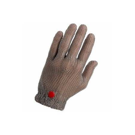 Kurzer Handschuh aus Edelstahlgewebe mit Federverschluss