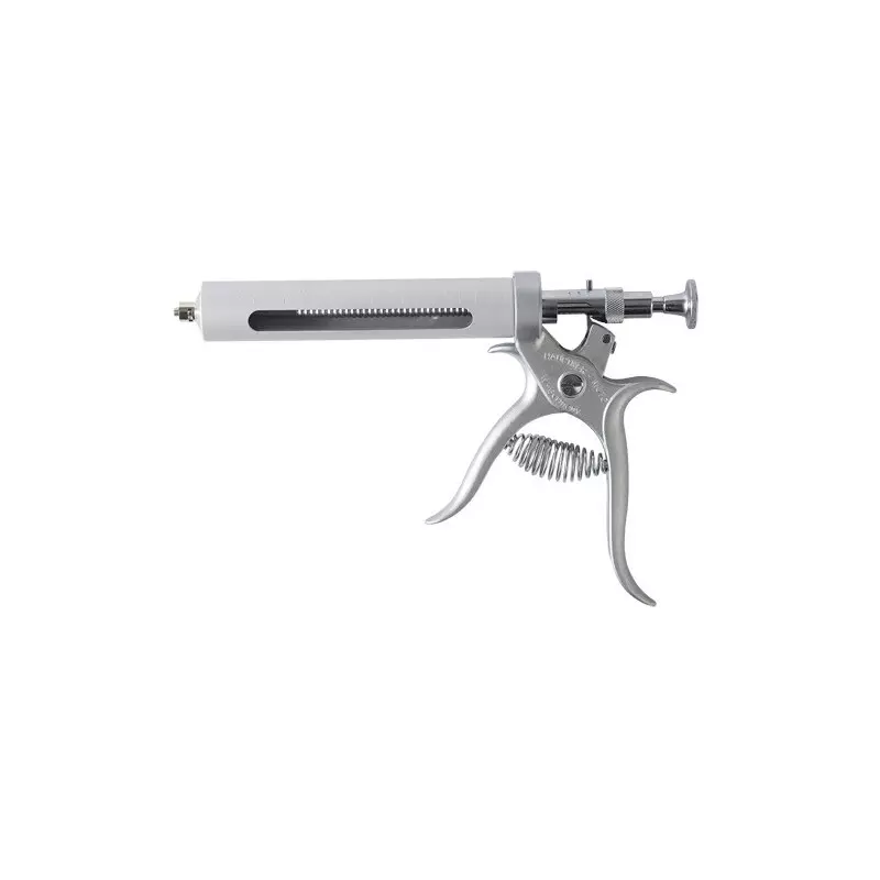 Pistola jeringa hipodérmica Hauptner 30 ml luer-lock dosificación 1 a 5 ml