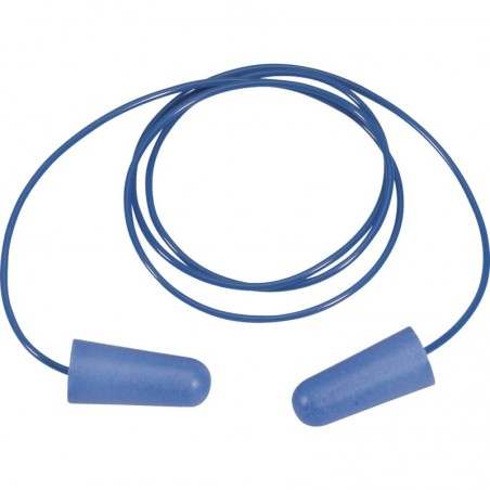 Tapones de oído detectables con cordón plástico 10 uds