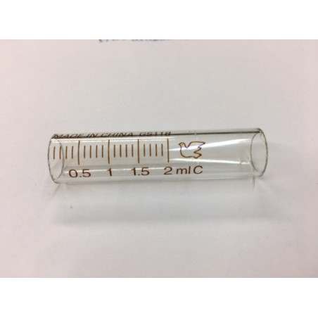 Cilindro de vidro para seringa de vacinação de 2ml