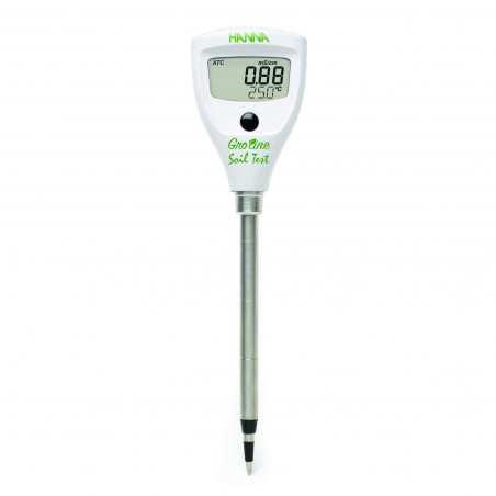 Medidor de conductividad y temperatura directa en el suelo
