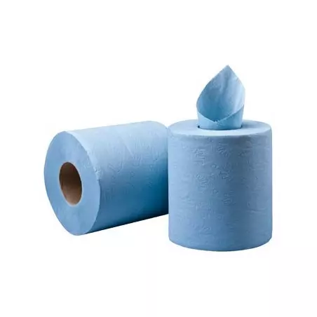 Paper eixugamans blau 2 capes 106 metres Pack 6 unitats