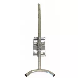 Support 2 pipettes réglable 1/2" 30° 62cm inox