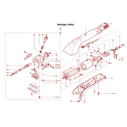 11 17 y 28: Pieza para esquiladora Heiniger Delta/Xpert y para motor de esq XTRA