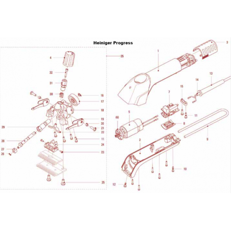 20 i 21: Zamiennik dla maszynek do strzyżenia Heiniger Progress i Delta