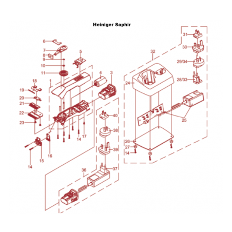 5: PCB do maszynki do strzyżenia Heiniger Saphir