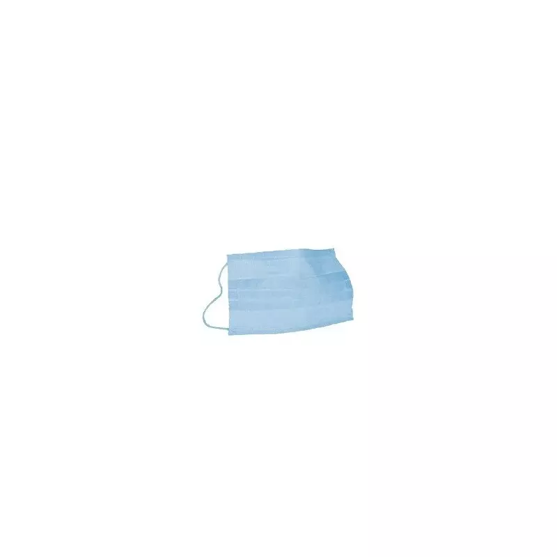 Mascarilla quirúrgica azul de 3 capas con gomas 50 unidades