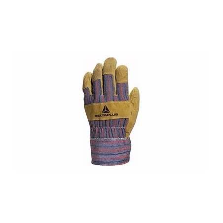 Bovine grain leather work gloves