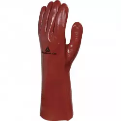 Luvas de trabalho de PVC vermelhos 35 cm