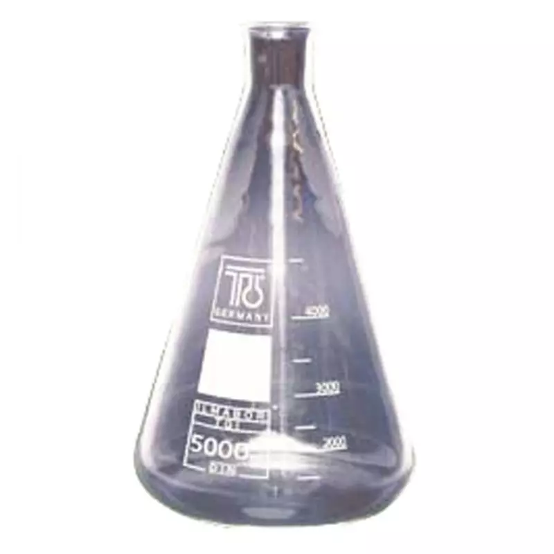 Erlenmeyer flask 5000 ml glass regular neck