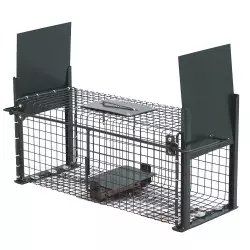 Live Cage Wire Trap - Trapping Rabbits Rats and small Rodents - 50x18x18cm