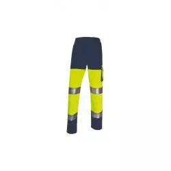 Panostyle high visibility working trousers in polyester/cotton