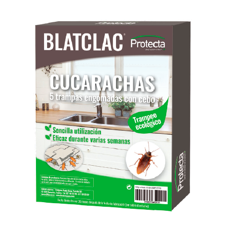 BLATCLAC® Armadilhas de borracha com isco para baratas