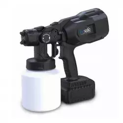 Spray gun with rechargeable...