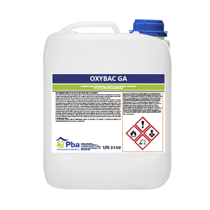 Desinfectante de contacto no espumante Oxybac GA para superficies y circuitos 22 Kg
