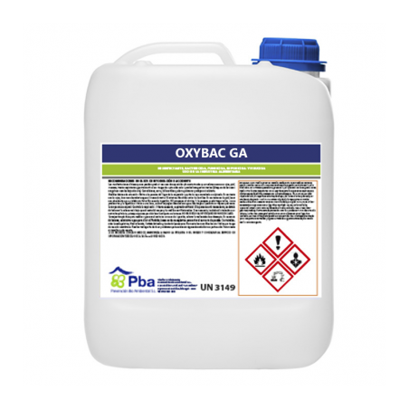 Desinfectante de contacto no espumante Oxybac GA para superficies y circuitos 22 Kg