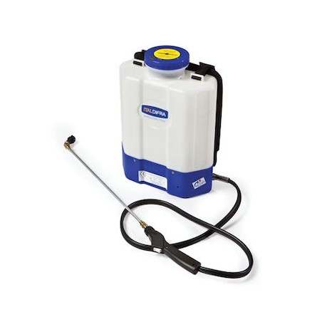 Electric backpack sprayer and rechargeable battery SERENA