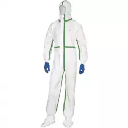Delta Plus Chemical protection hooded overall Deltatek 5000® Welded seams