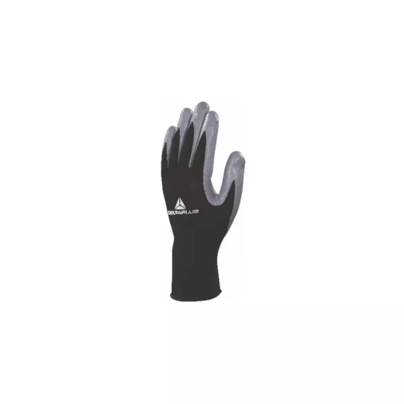 Polyester knitted glove / nitrile palm