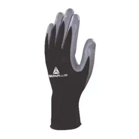 Polyester knitted glove / nitrile palm