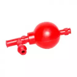 Rubber bulb syringe with...