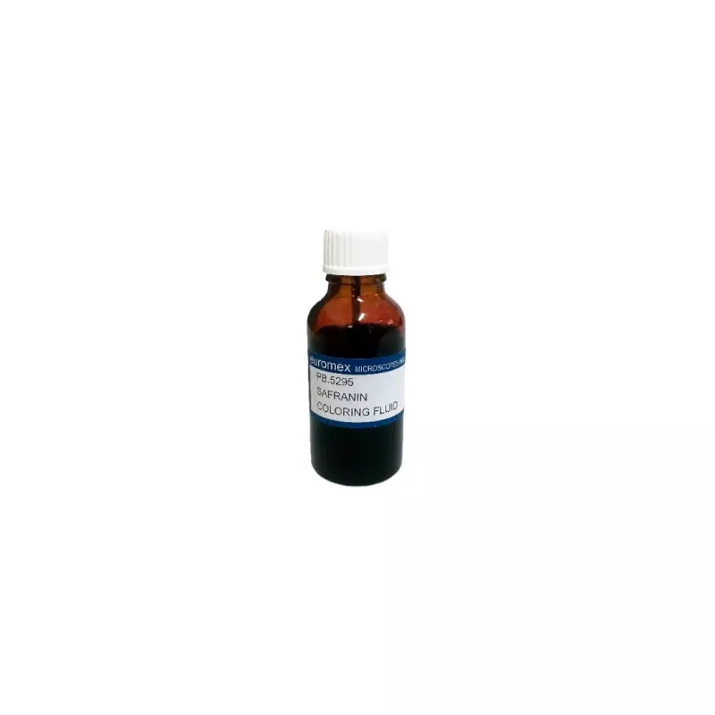 Safranine colorante para núcleo y paredes de celulosa 25 ml