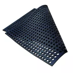 Rubber mat with round holes...