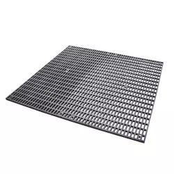 Rubber mat with rectangular...