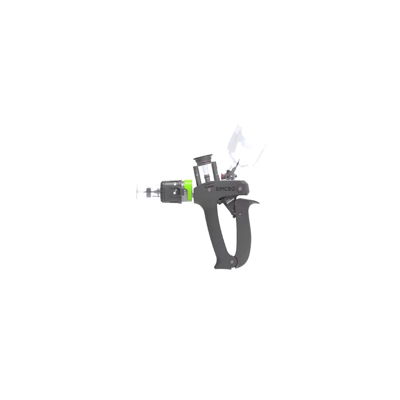 VS Simcro injector with pre-loading system and bottle holder