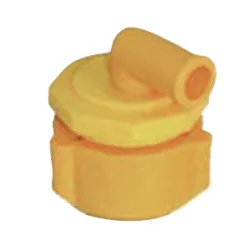 Yellow plastic valve hygienic and easy to clean