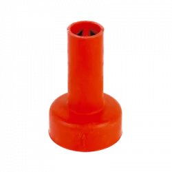 Red rubber nipple for calf...