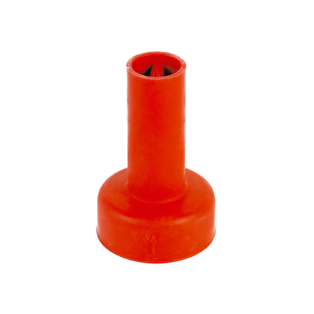 Red rubber nipple for calf feed bottle