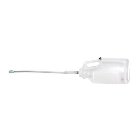 Springer bottle with flexible plastic drench for liquids with safety valve 4 L