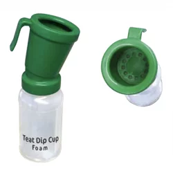 Zitzen-Desinfektionsmittelflasche mit Schaumwirkung und Metallventil 300 ml