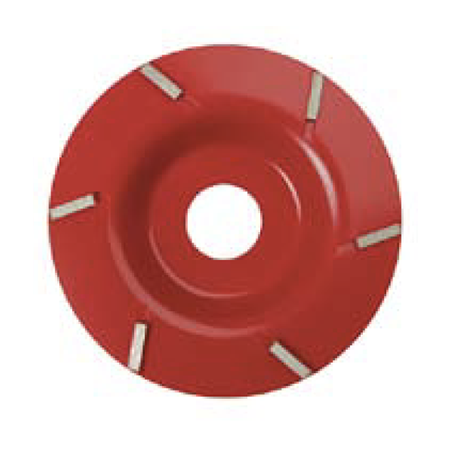 Disc d'acer vermell amb 6 dents de Tungstè de Widia Ø125 mm