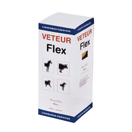 VETEUR Flex flexible adhesive bandage 4.5 m length box of 10 units