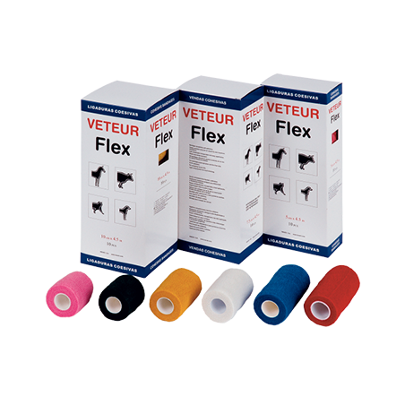 VETEUR Flex white flexible adhesive bandage 4.5 m 10 units