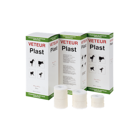VETEUR Plast elastic adhesive bandage white 45 m 10 units