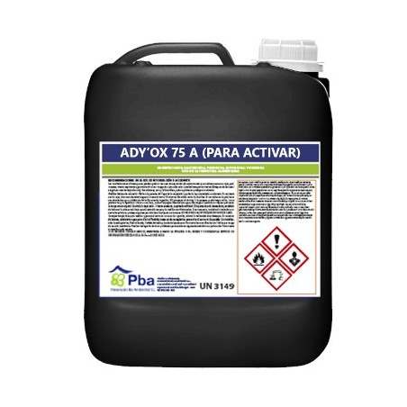 ADY'OX 75 A (per activar) Diòxid de Clor pur 0,75% 200 l