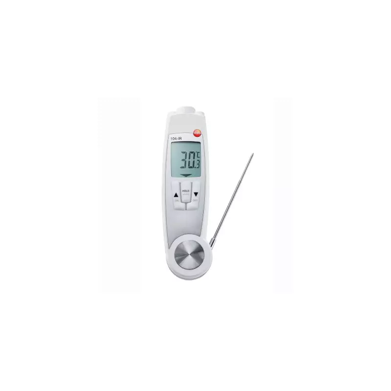 Termòmetre per infrarrojos Testo 104 IR amb punta de penetració especial per a aliments