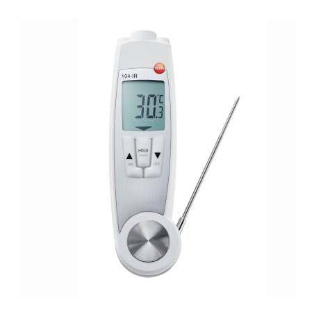 Termòmetre per infrarrojos Testo 104 IR amb punta de penetració especial per a aliments