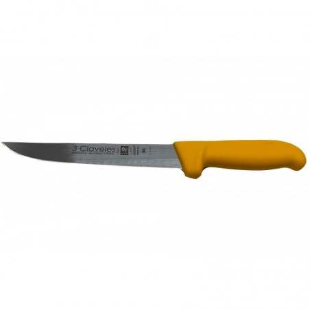 Couteau de boucher étroit 3 Claveles 18 cm