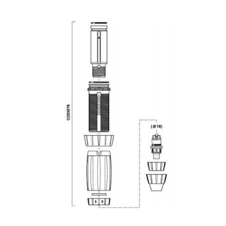Dosierteilesatz V VF für Dosatron Pumpe D3RE10VF