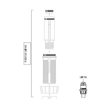 Dosing gaskets + suction valve set for Dosatron D3RE10VF pump