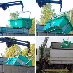 Carcass Container with winch 950 lts