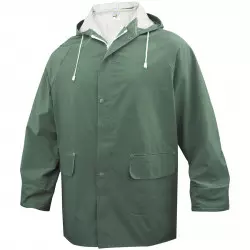 Conjunto de chuva Delta Plus casaco e calças de poliéster impregnado PVC